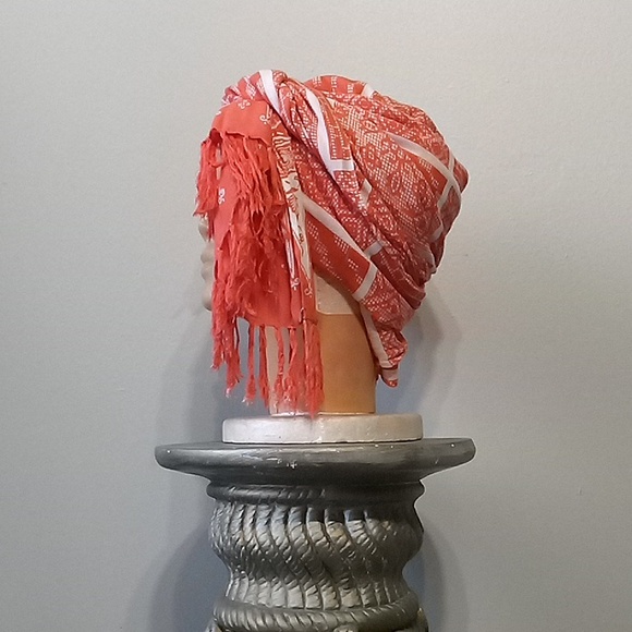 Stunning 2pc Orange Gaucho top & wrap - Picture 13 of 16